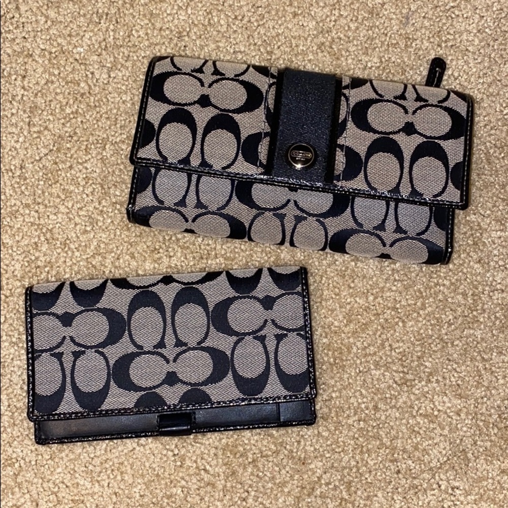 NWOT Coach Wallet and Check Book Holder